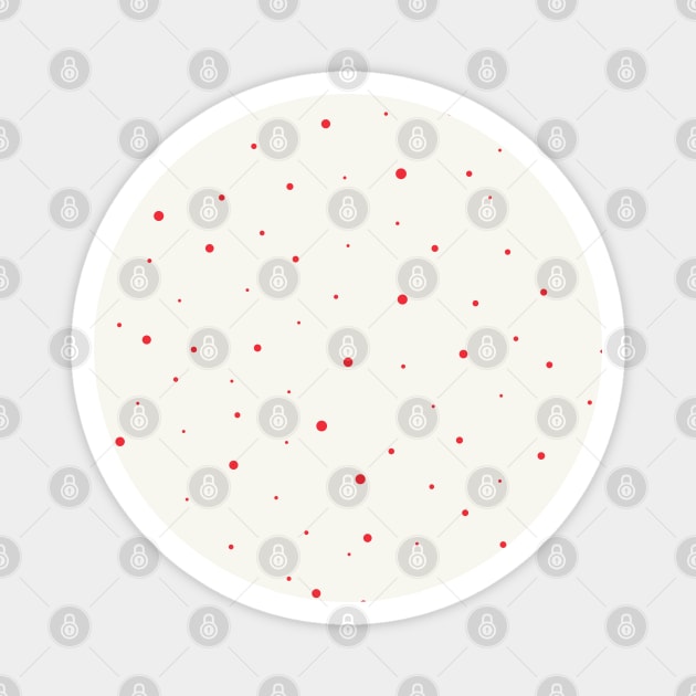 Red dots Magnet by marufemia